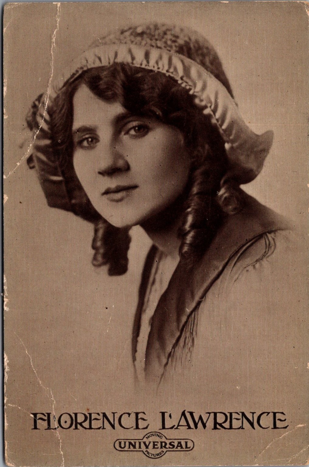 FLORENCE LAWRENCE Universal Moving Pictures RPPC Silent Film Era Postcard FLORENCE LAWRENCE Universal Moving Pictures RPPC Silent Film Era Postcard