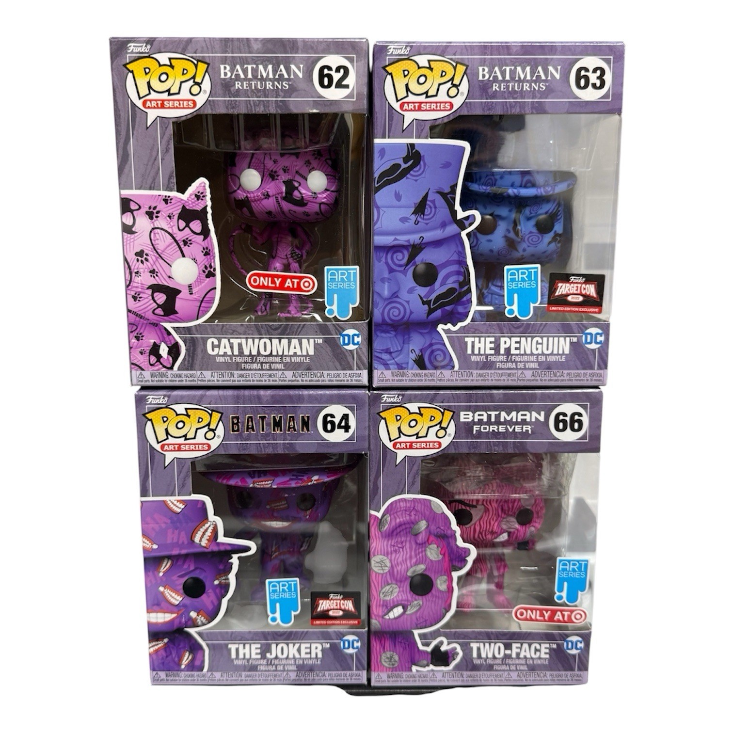 Funko Pop Batman Villain Art Series Target Exclusive Lot of 4