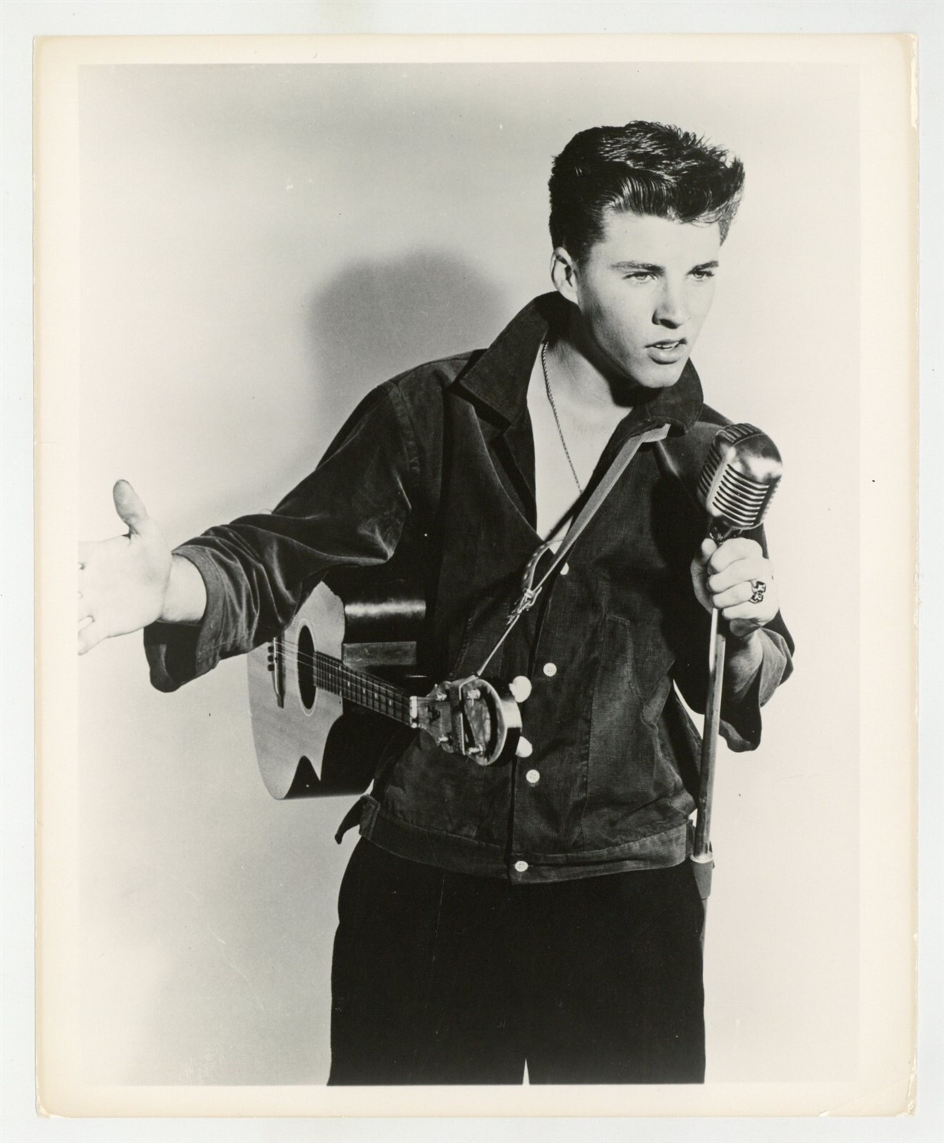 Ricky Nelson 1958 Original Photo 8x10 Imperial Records Rockabilly Teddy Boy 