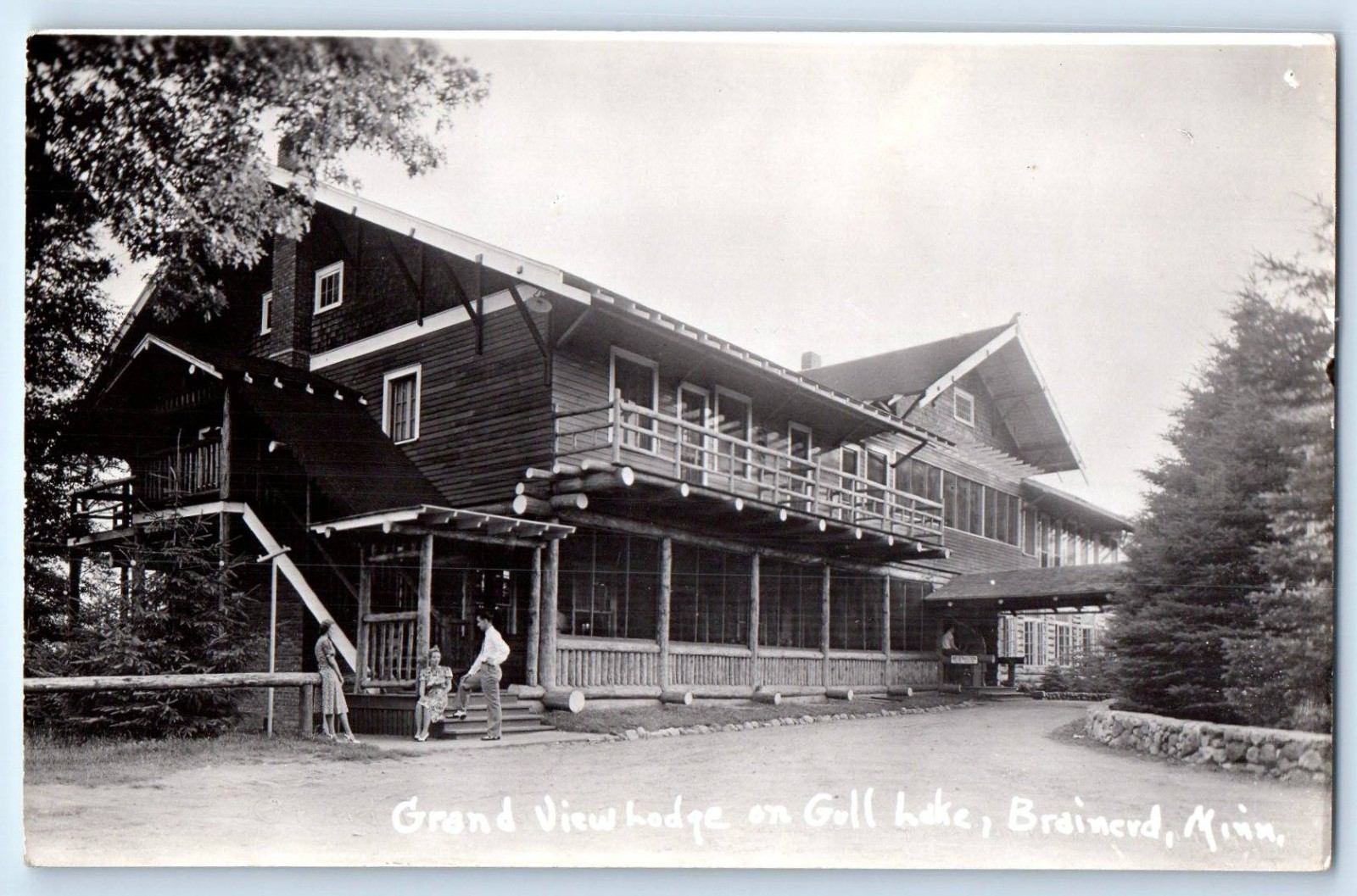 c1930\'s Grand View Lodge On Gull Lake Brainerd MN RPPC Photo Vintage Postcard c1930\'s Grand View Lodge On Gull Lake Brainerd MN RPPC Photo Vintage Postcard
