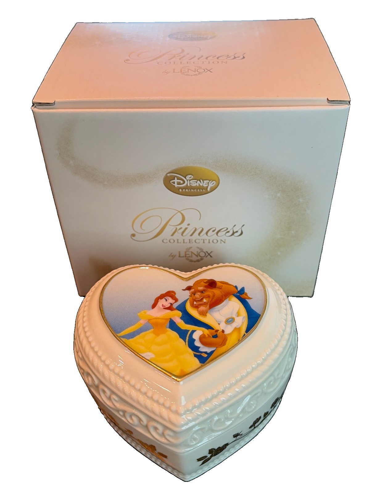 Lenox Disney Beauty and the Beast Sweet Romance Keepsake Box**Box Included