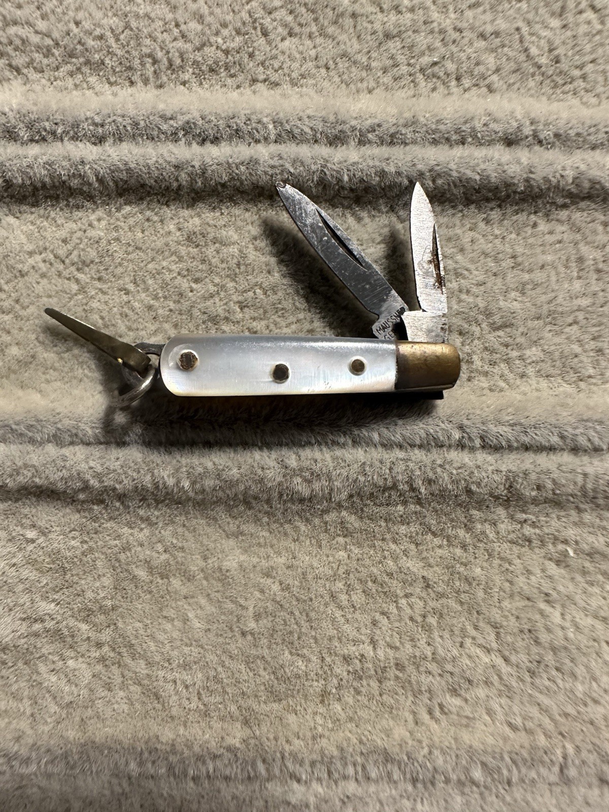 Vtg Maussner Germany Mini Micro Mother Of Pearl Two Blade Pocket Knife Vtg Maussner Germany Mini Micro Mother Of Pearl Two Blade Pocket Knife