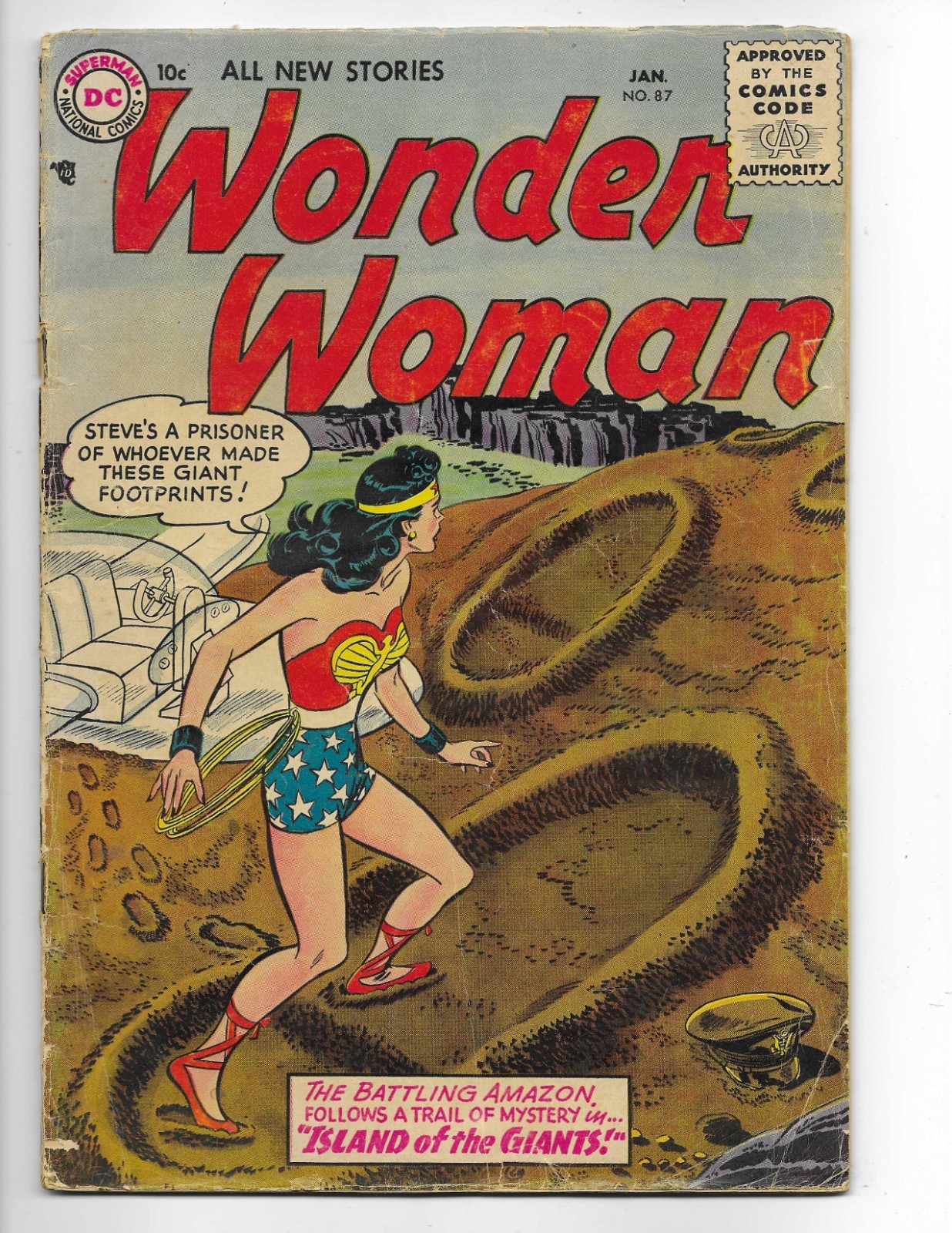 Wonder Woman 87 1957 DC Comics G/VG 3.0 Steve Trevor