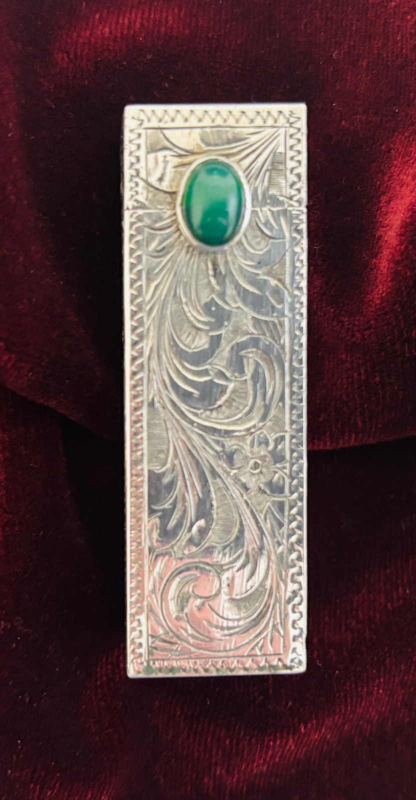 Vintage Italian Silver Lipstick Case - C1950s