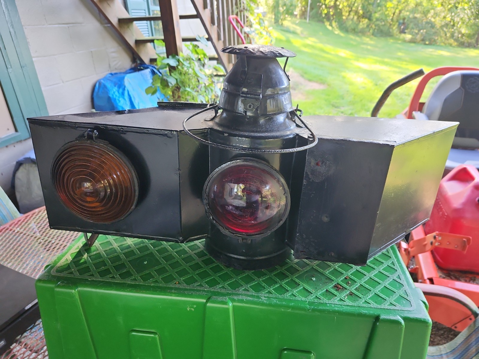 Very Rare RR Handlan Block Signal Switch Lantern Rail Road (Museum Item)