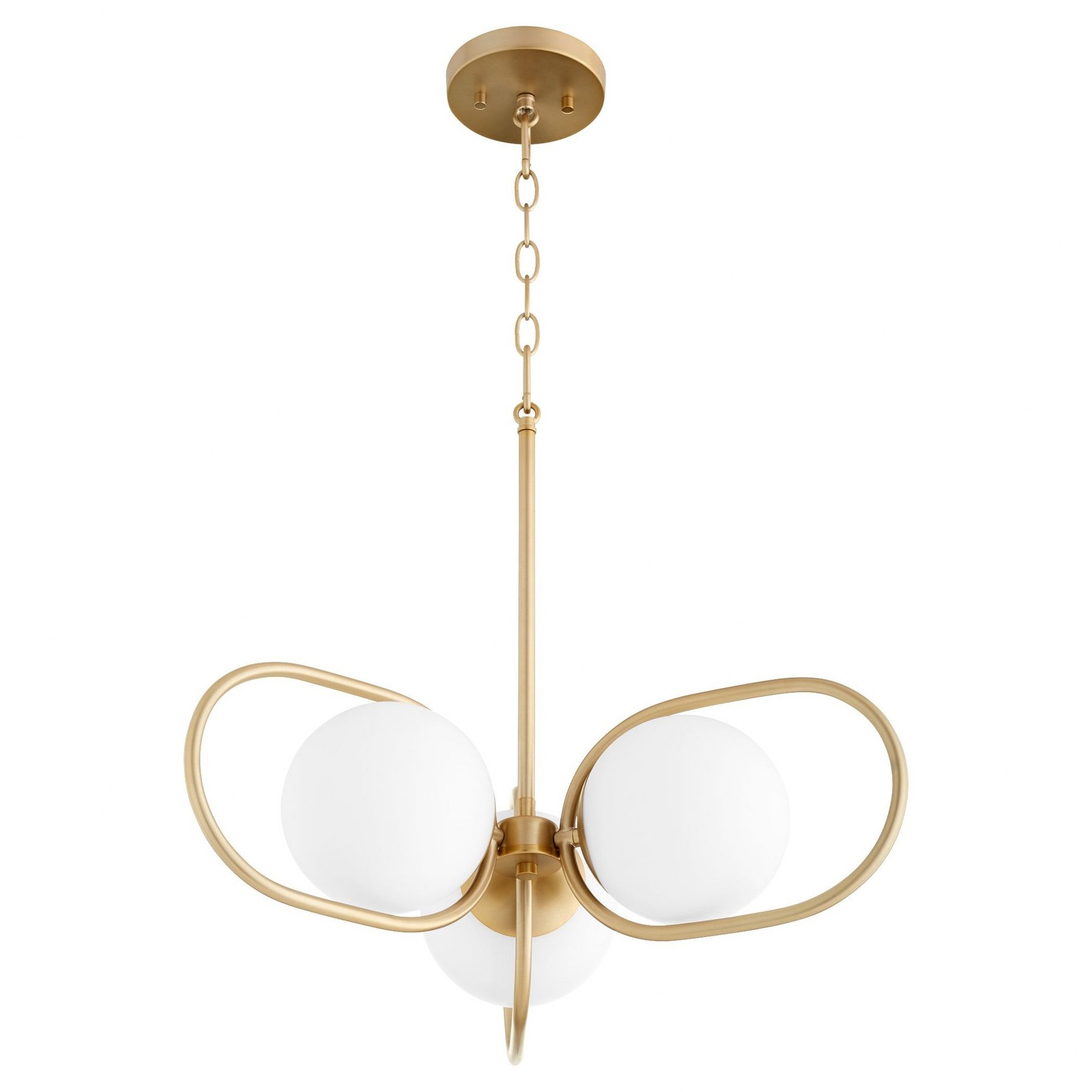 Belmont - 3 Light Chandelier In Mid Century Modern Style-7.38 Inches Tall and