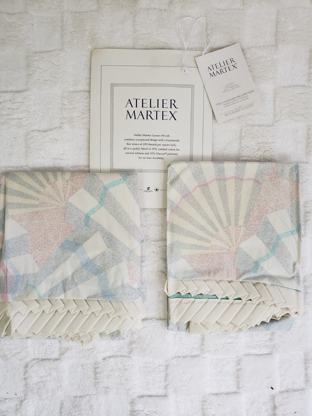 Vintage Atelier Martex Pillowcases Standard Pair