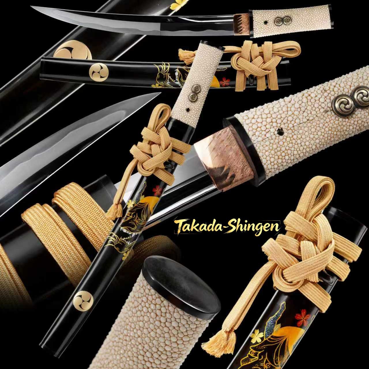 Top Class Handmade Japanese Aikuchi Tanto S7 Steel Sword