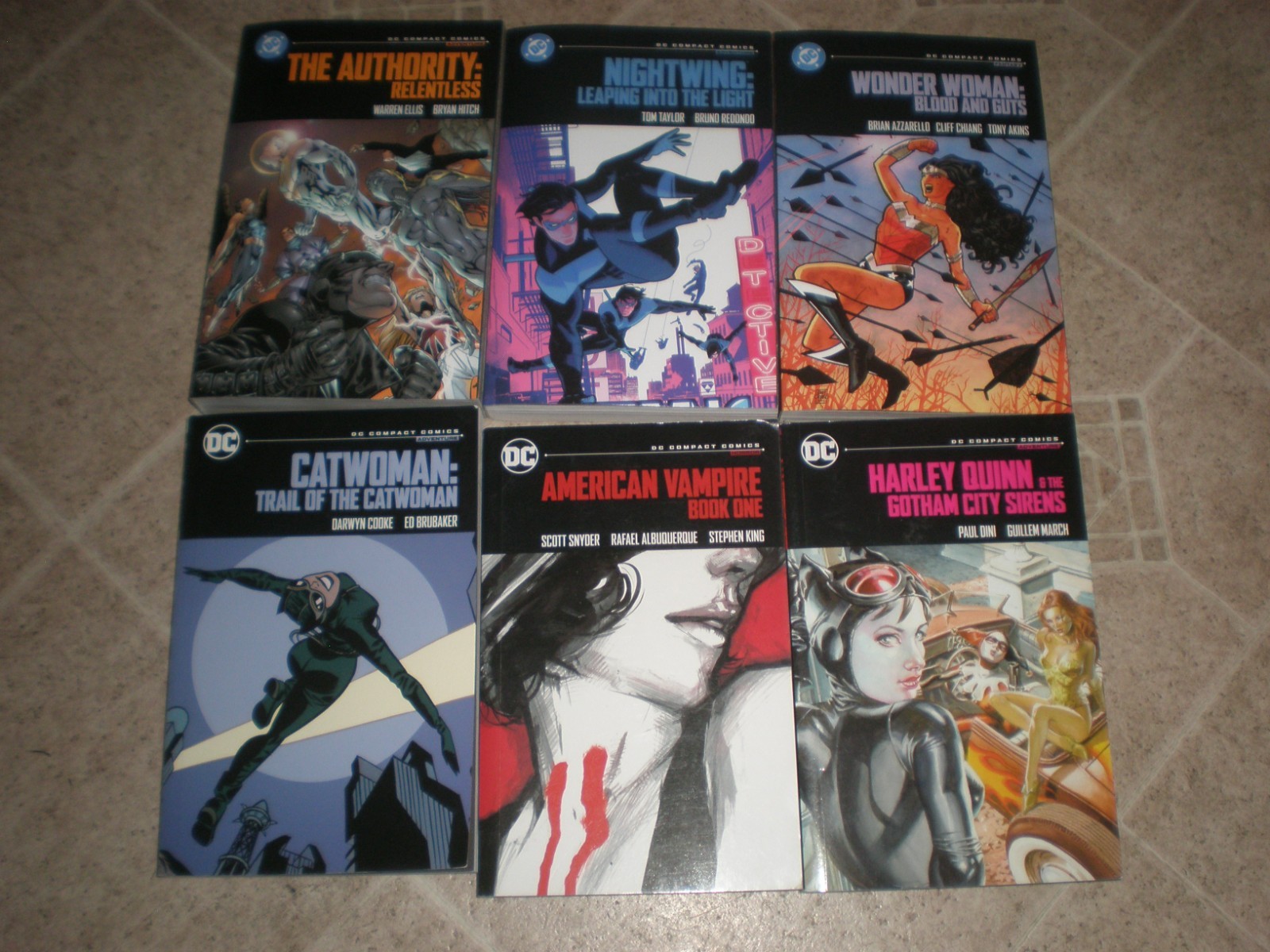 DC Compact Comics Lot of 6 Paperback Catwoman Nightwing Harley Wonder Woman