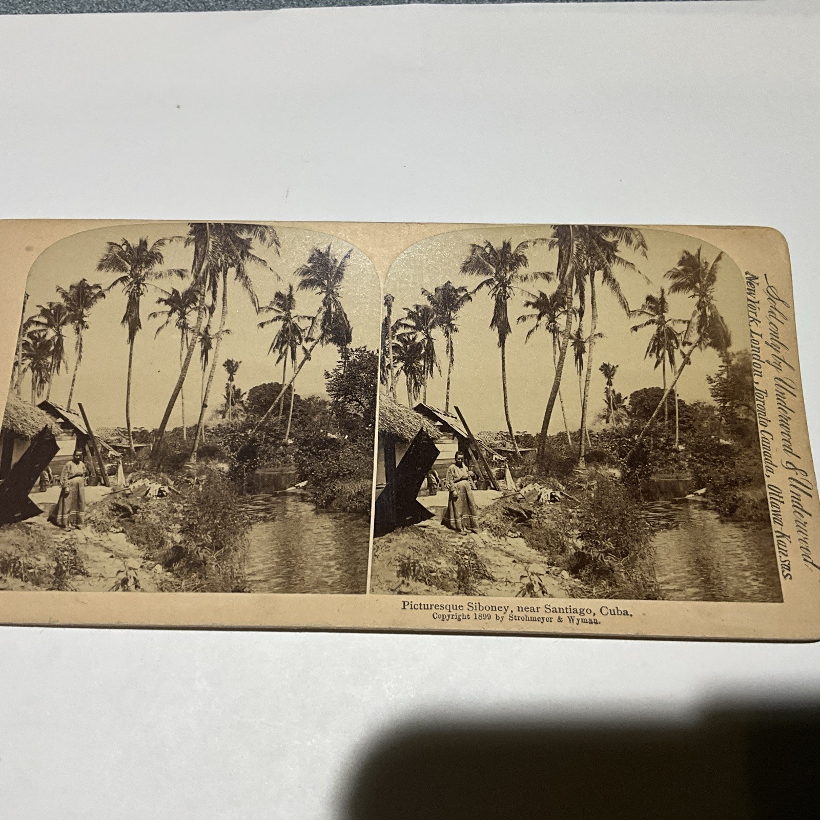 CUBA  Stereoview PICTURESQUE SIBONEY