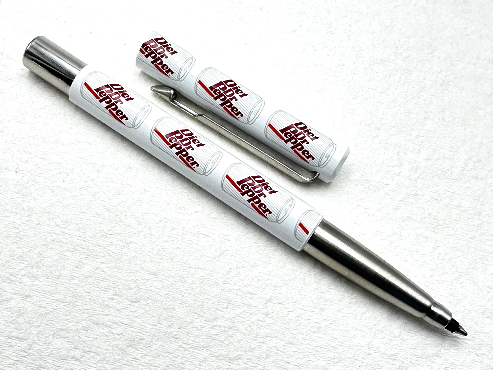 UNUSUAL VINTAGE c1989 PARKER VECTOR DIET DR PEPPER SAMPLE PROMO ROLLERBALL PEN