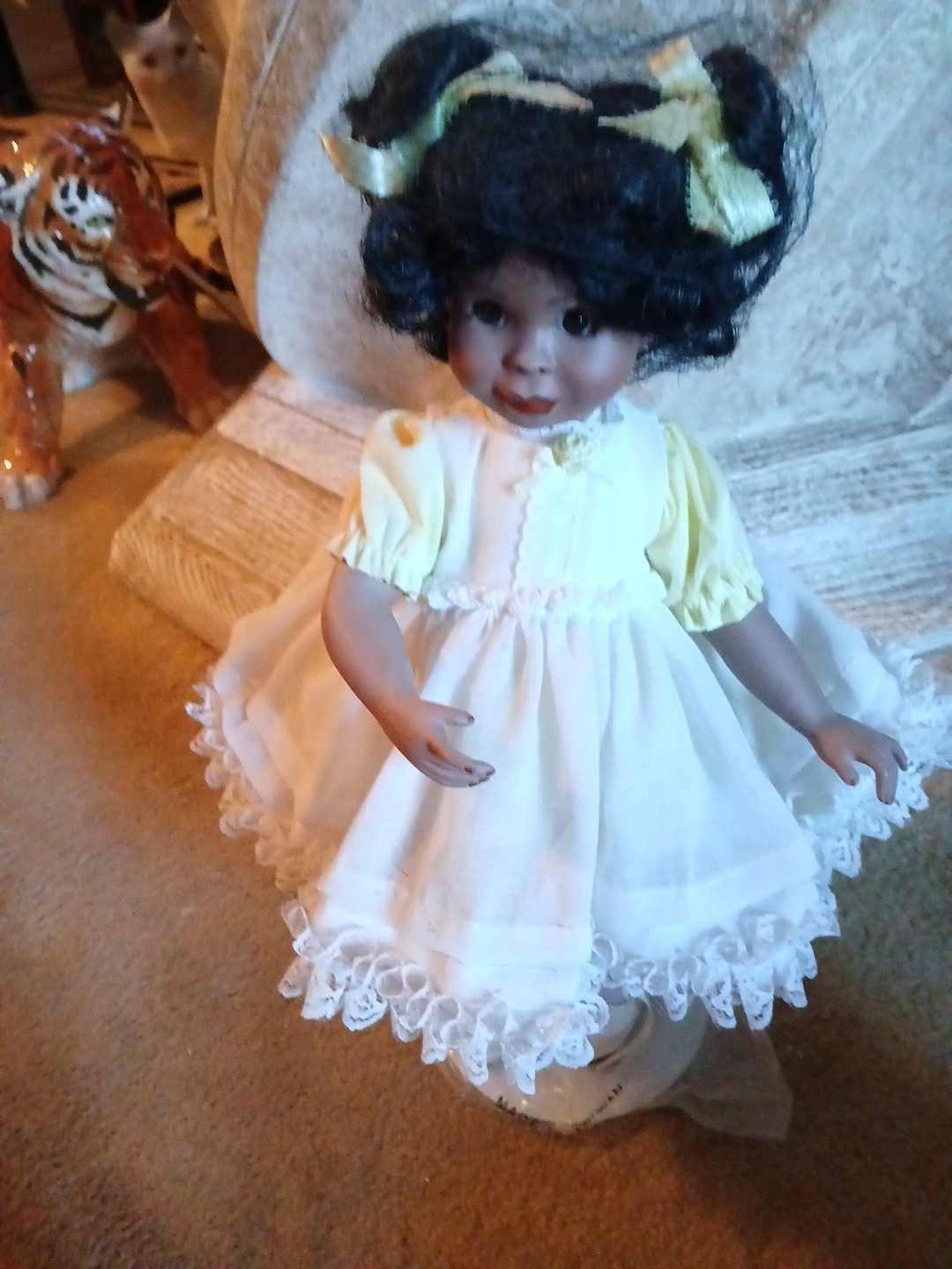 14ln Vintage Porcelain Black American Little Cute