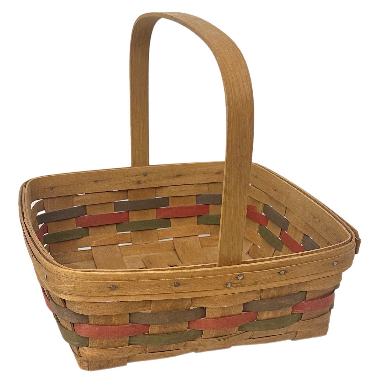 Longaberger Vintage Easter Single Pie Basket 1987 Signed by Dave Longaberger