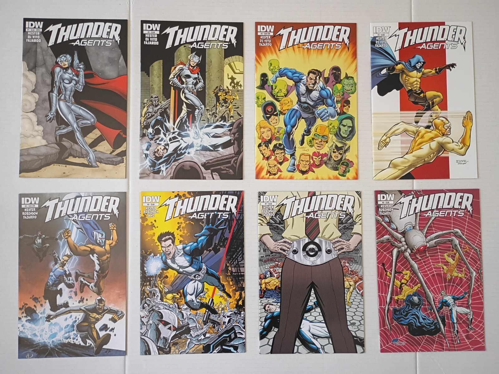 THUNDER AGENTS #1-8 NM 2013 Complete Series IDW Comics Phil Hester