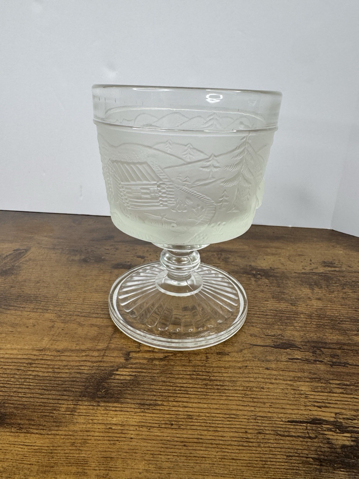 Gillinder & Sons Glass Co. Westward Ho Compote Antique Circa 1879 EAPG