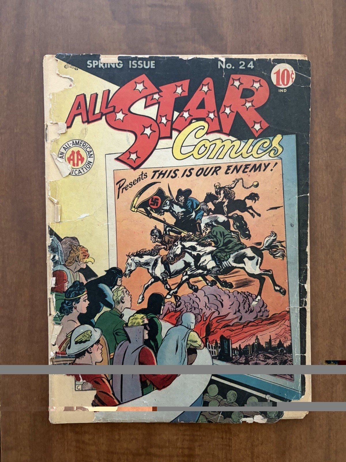 All Star Comics #24 Loose cover 1945