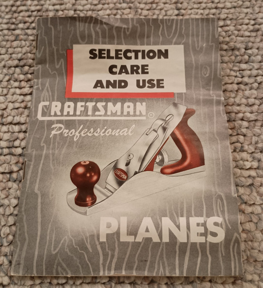 Vintage 1951 Craftsman Professional Planes Selection Care and Use Booklet