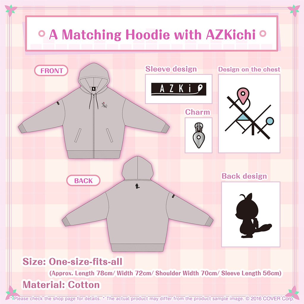 Hololive AZKi Birthday Celebration 2024 - A Matching Hoodie with AZKichi