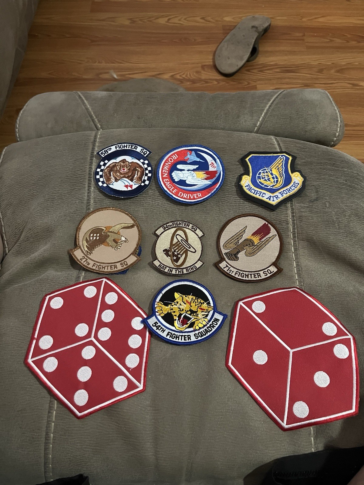 Vintage USAF Military Fighter Squadron Patch 27th 54th 58th 71st 94th Pacific