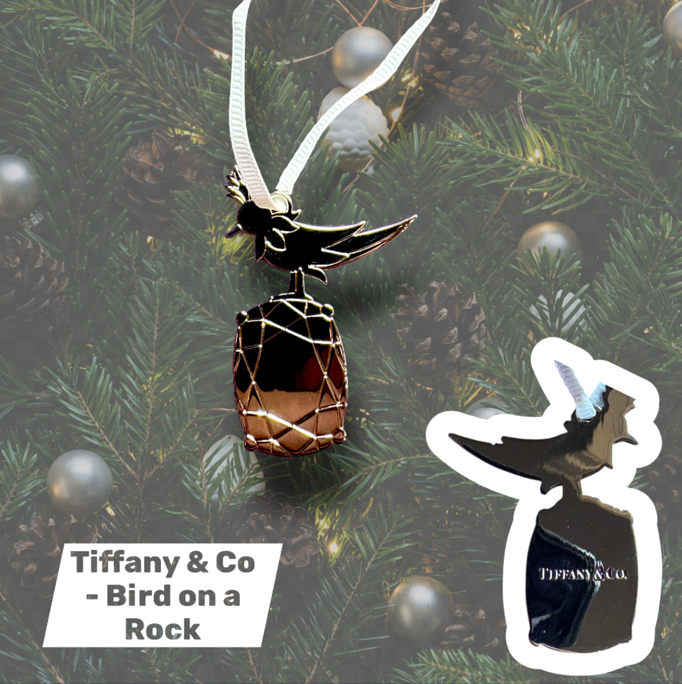 Tiffany & co - Bird on a Rock Holiday Christmas - New Limited Edition Ornament