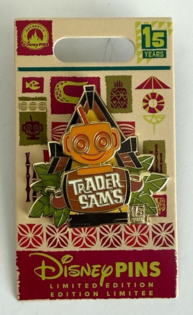 Trader Sams Celebrating 15 Years Pin Limited Edition 2400