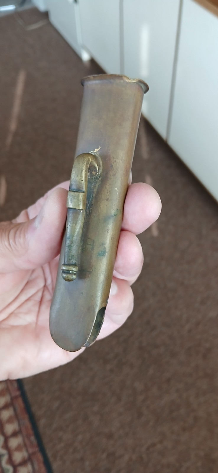 Original US M1840 NCO or Musician Sword Scabbard throat marked 23