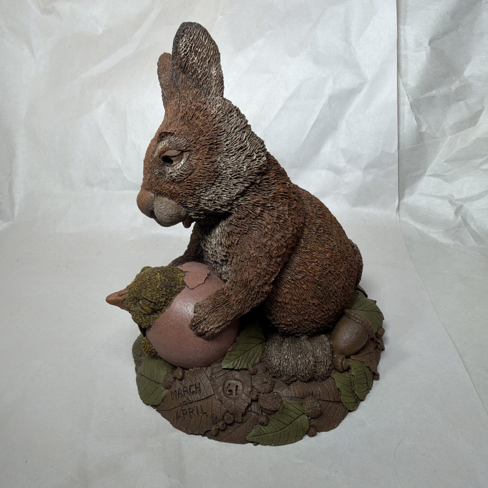 Tim Wolfe “March & April” Rabbit & Chick In Egg She’ll By Cairn Studio Tim Wolfe “March & April” Rabbit & Chick In Egg She’ll By Cairn Studio