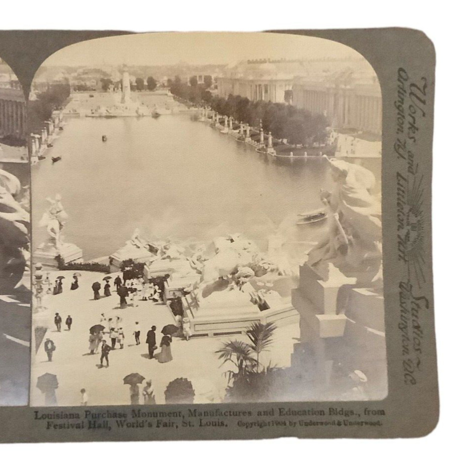 Aerial View Louisiana Purchase Monument Worlds Fair St Louis 1904 Photo SV1C