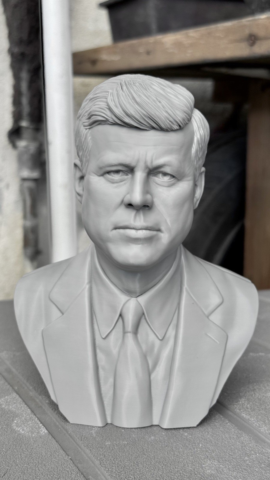 John F. Kennedy JFK Presidential Bust Statue 3D Printed