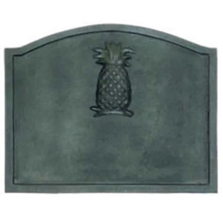 Minuteman International Pineapple Cast Iron Fireback, Small