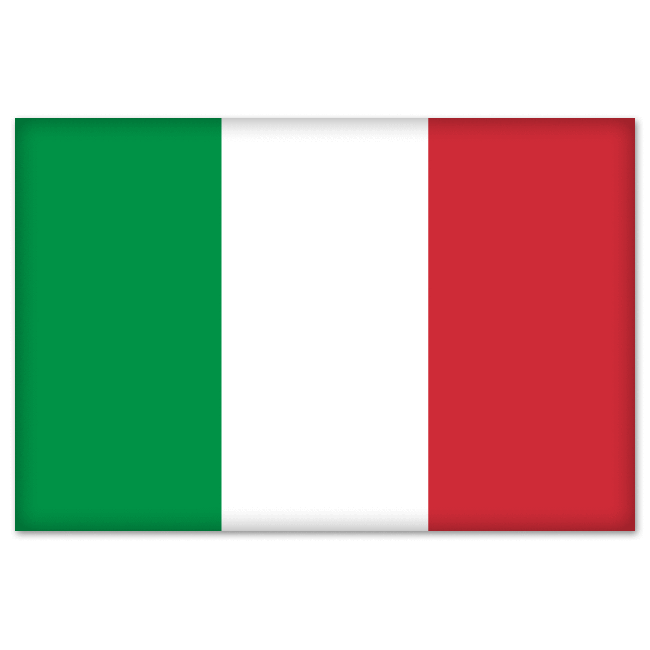 Italy Italia Italian Flag bumper sticker decal 5\