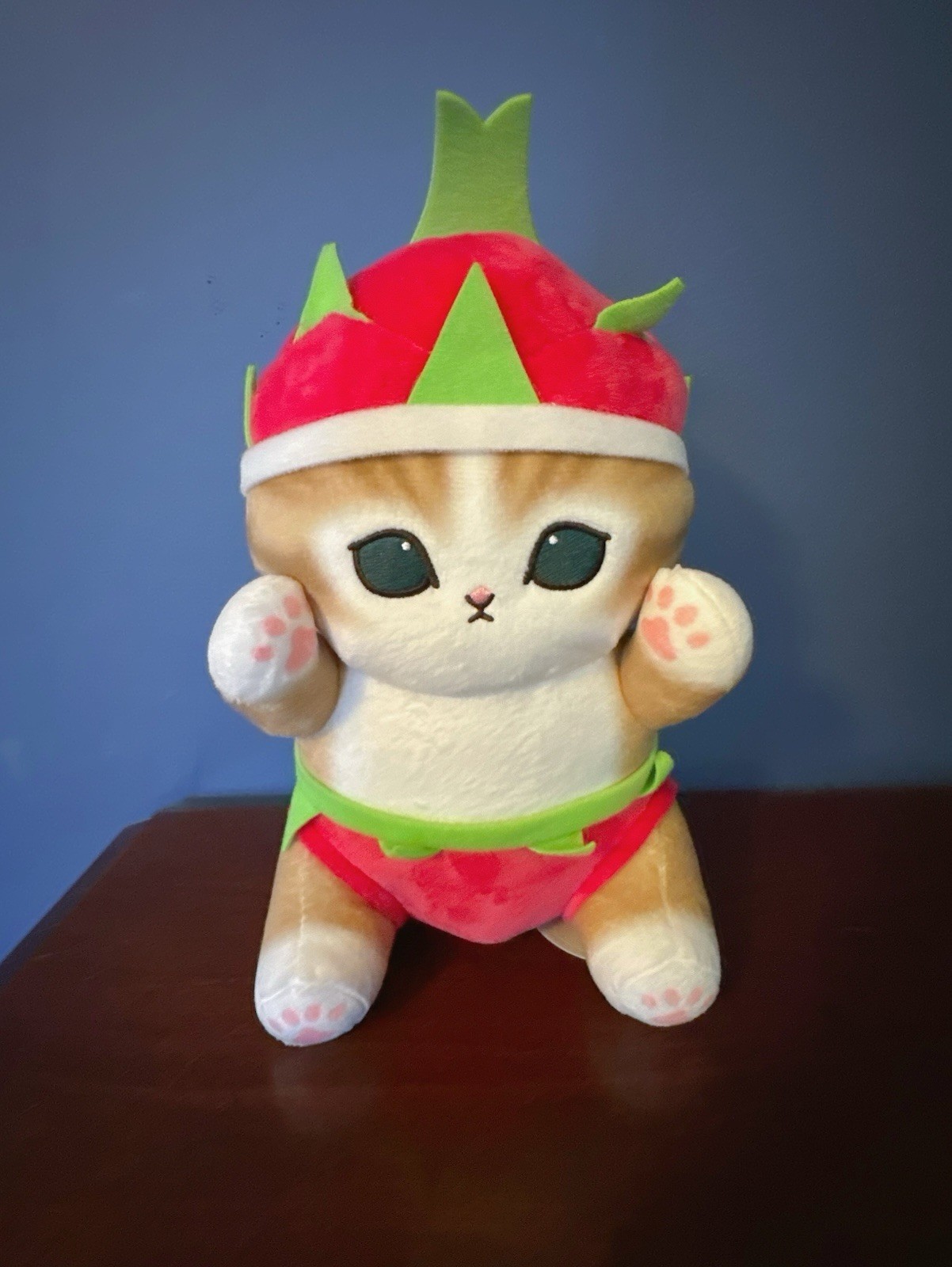 Mofusand Dragon Fruits Meow Cat 12.6” Plush NEW NWT Round1