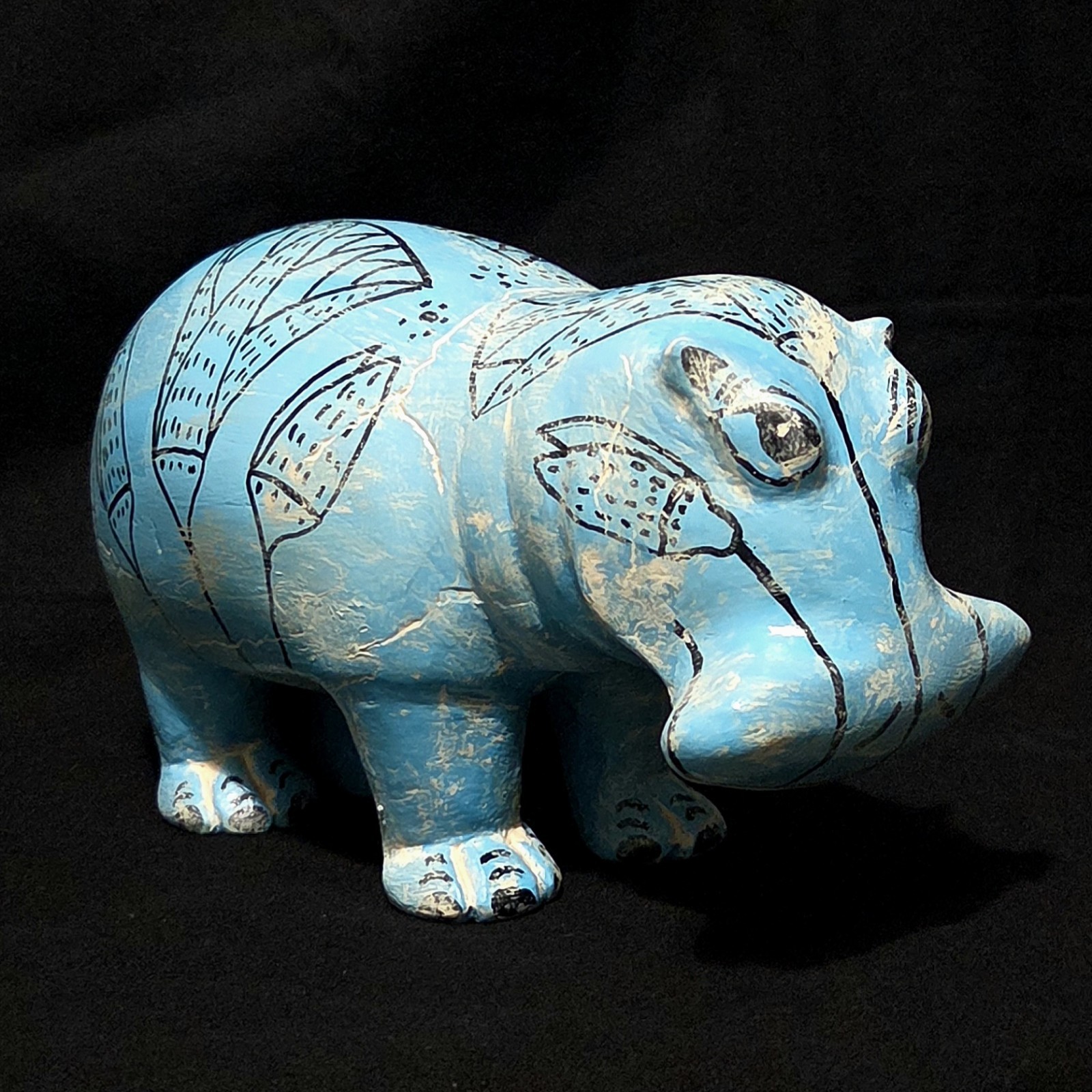 1:1 Museum Replica Egyptian Artifact Faience William The Hippopotamus