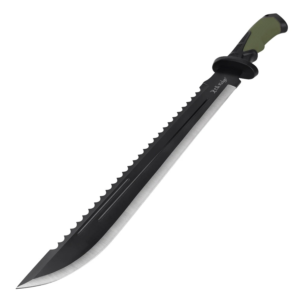 Elk Ridge Full Tang Machete w/Nylon Fiber Handle & Reinforced Nylon Fiber Sheath