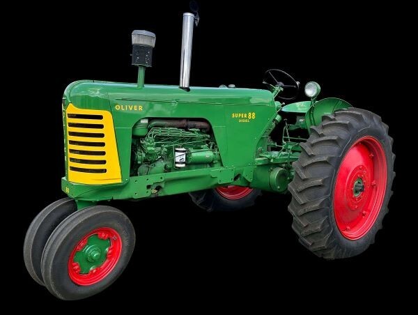 1955 Oliver Super 88 Row Crop Diesel Tractor New Metal Sign: 12x16\
