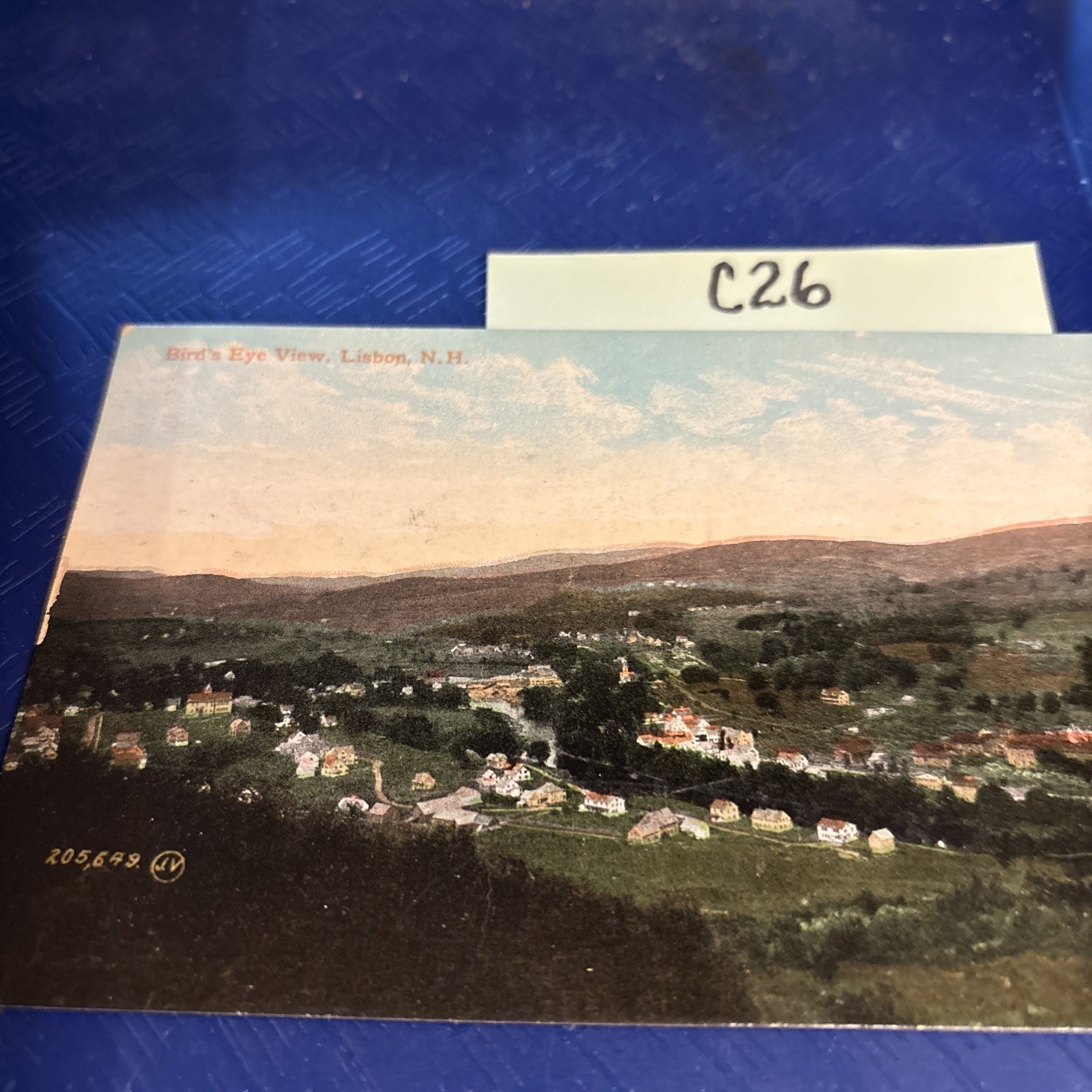LISBON NH New Hampshire Bird\'s Eye View 1910 Antique Vintage Postcard C26
