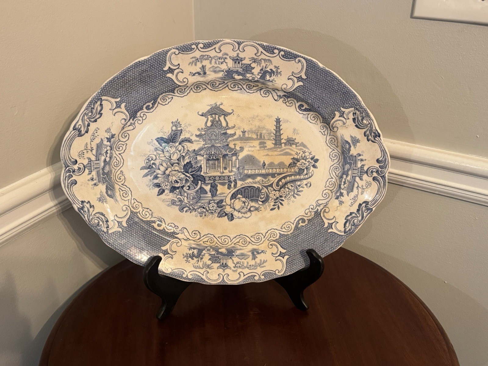 antique Allertons England oval serving platter, antique Allertons England oval serving platter,