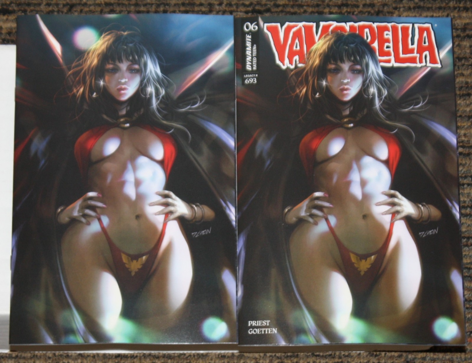 Dynamite Vampirella (2026) #6 (#693) TWO COVER SET B Chew & J 1:15 Virgin