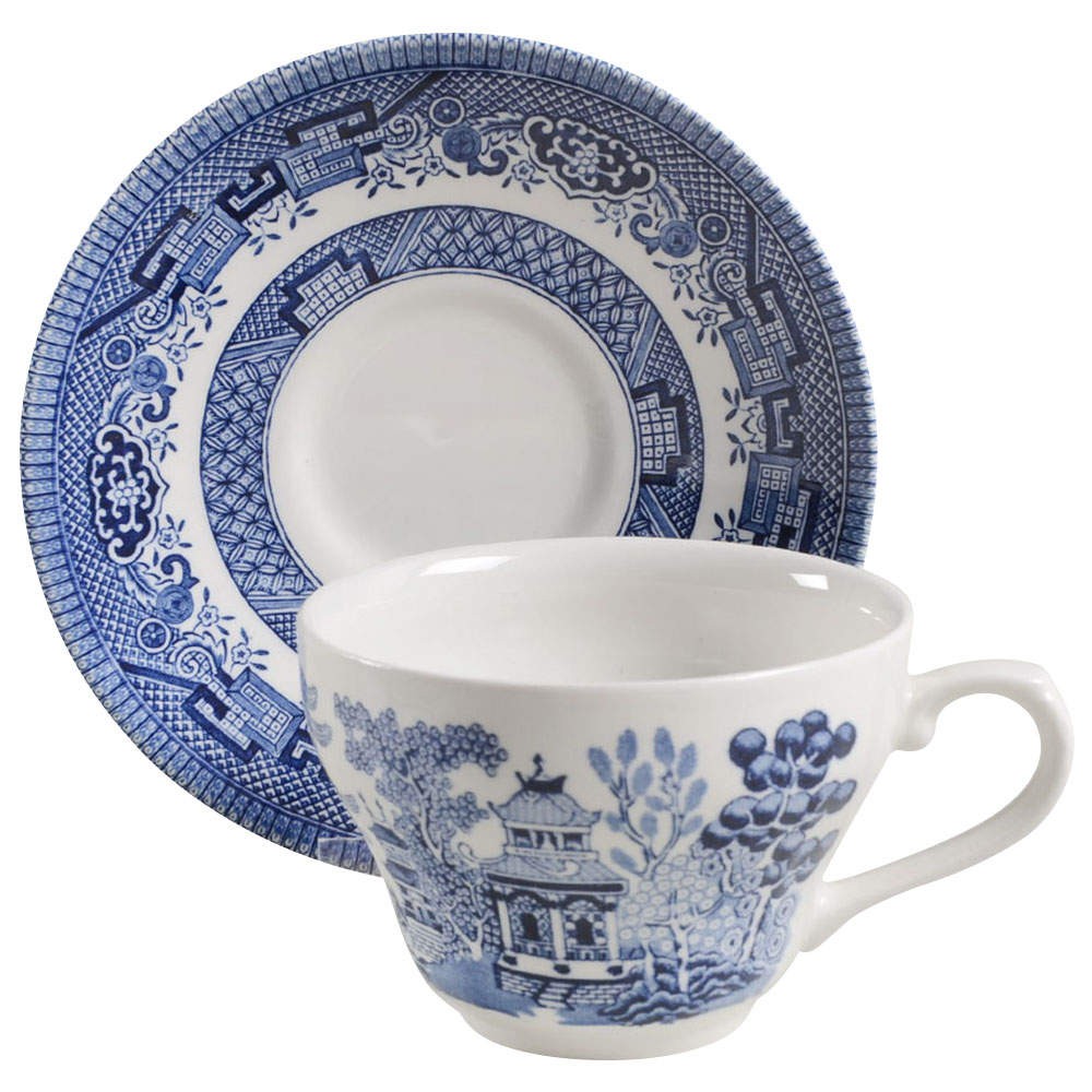 Churchill Willow Blue  Cup & Saucer 50110
