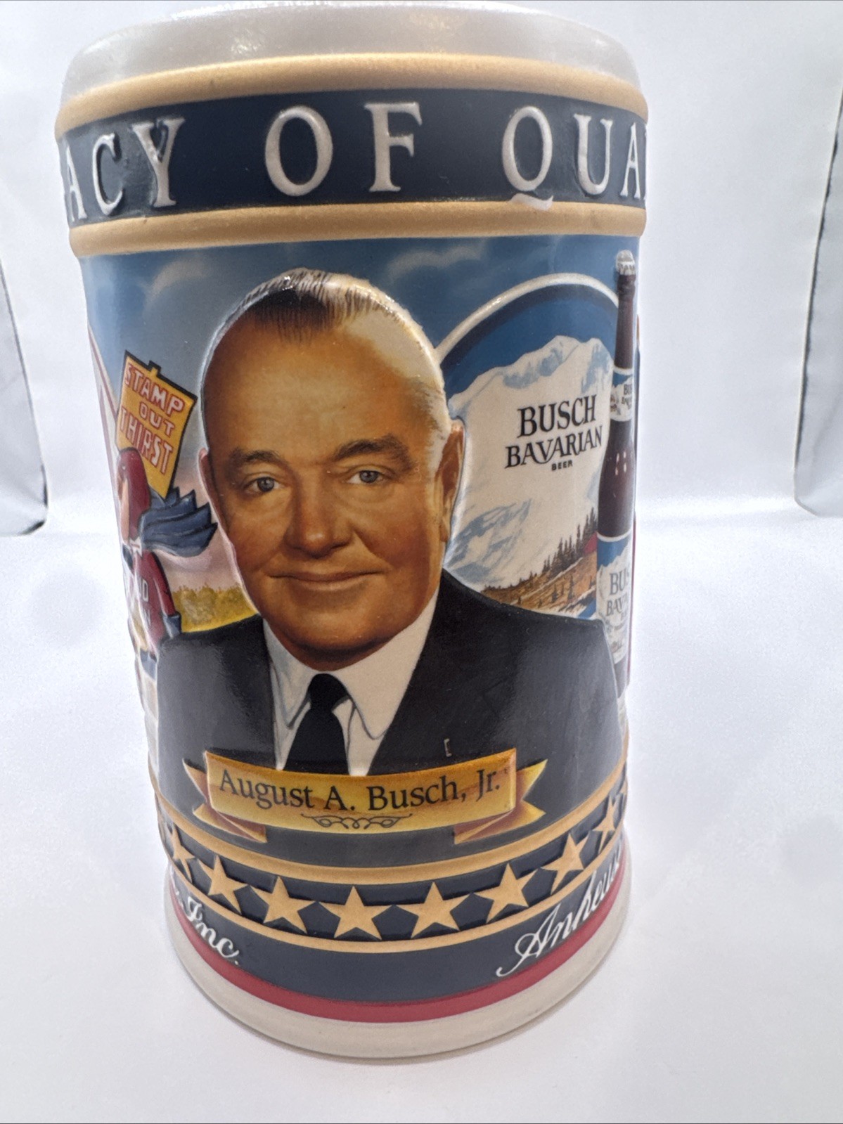 Budweiser 2004 State Convention Stein August A. Busch President Edition #01132
