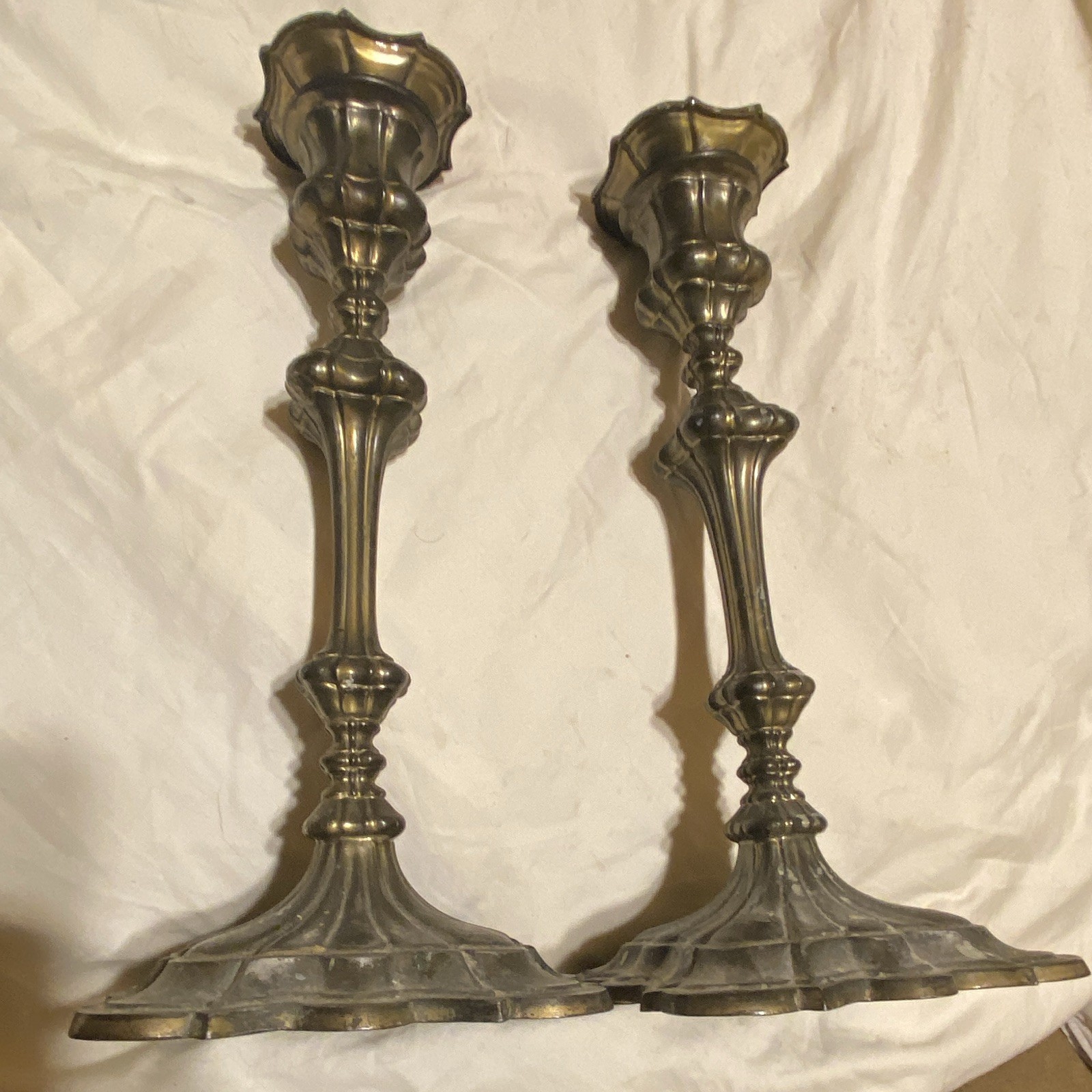 Beautiful Pairpoint Victorian era Silverplate Candlesticks