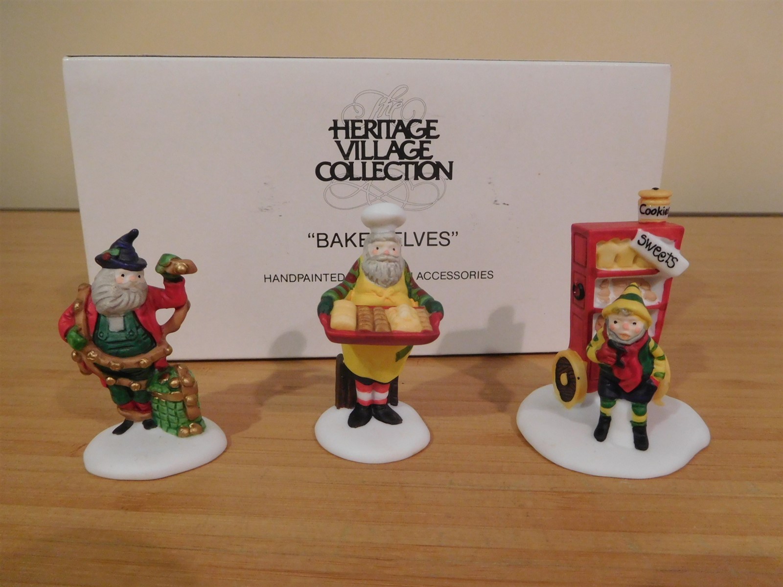 Dept 56 North Pole Accessory - Baker Elves - Set of 3 - #56.56030 - 