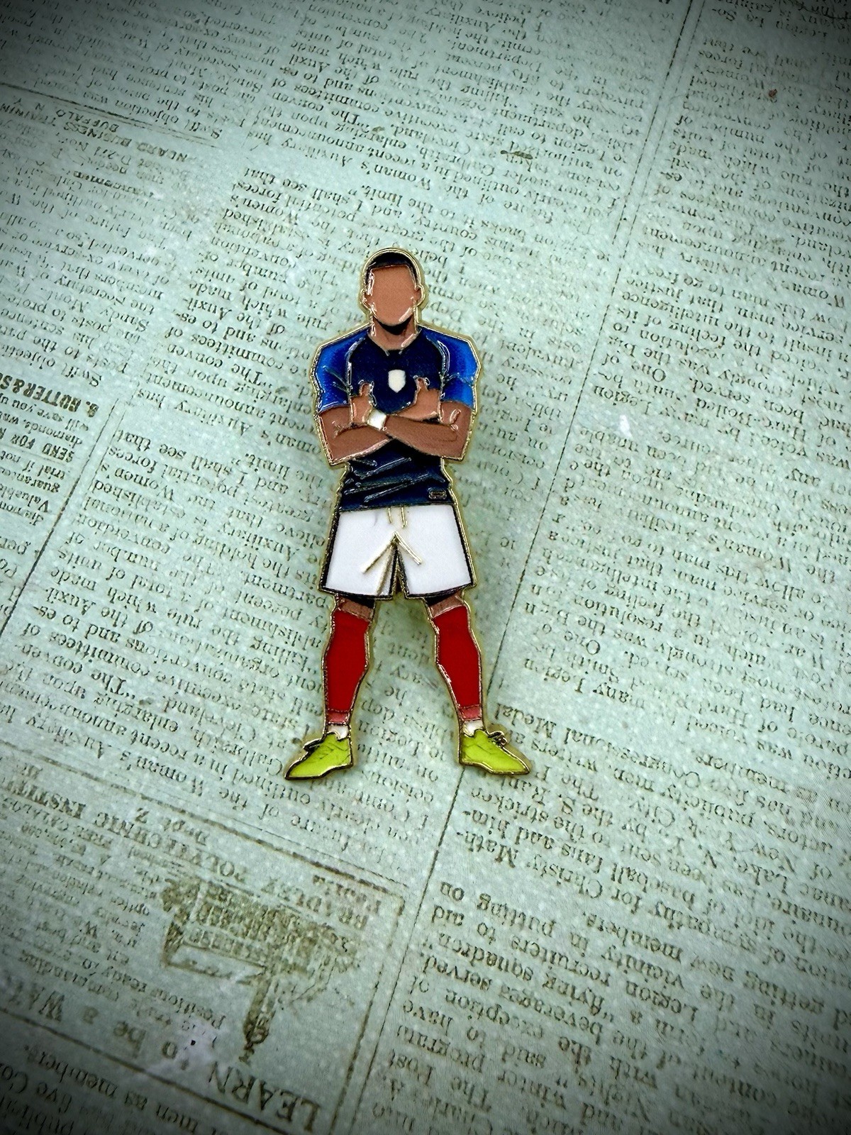 1.5 Inch Kylian Mbappé Enamel Pin