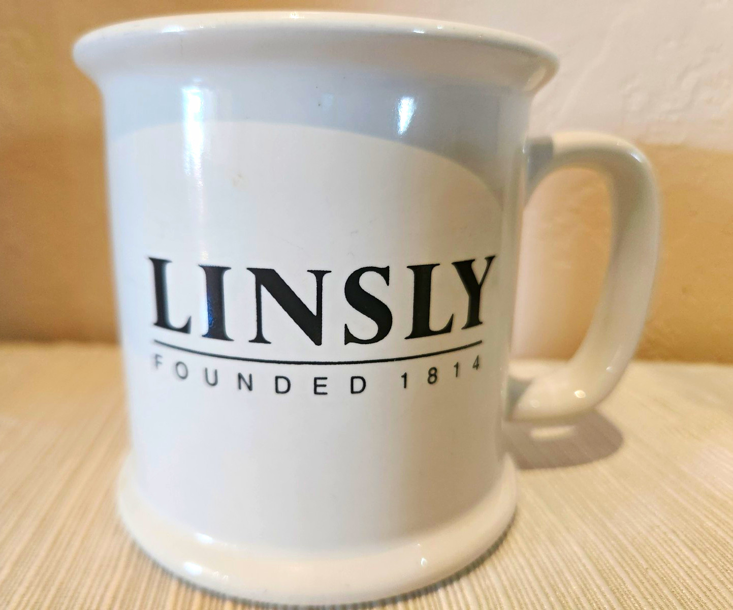 Linsly Founded 1814 White Coffee Mug Military School Wheeling WV Galaxy VIP