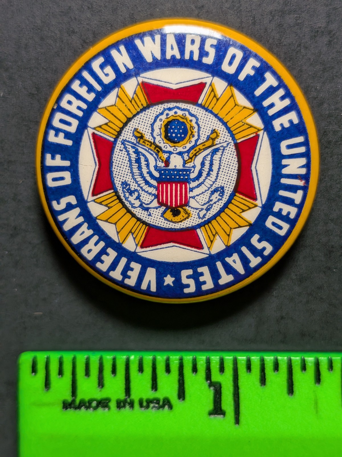 Vintage 1930s Veterans of Foreign Wars Pinback Pin