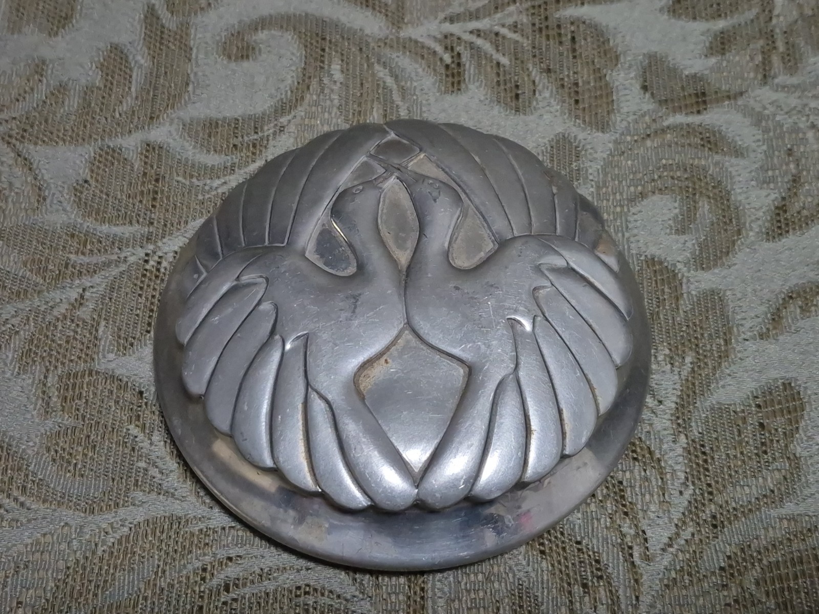 VTG Seagull Fine Pewter Trinket Ring Holder