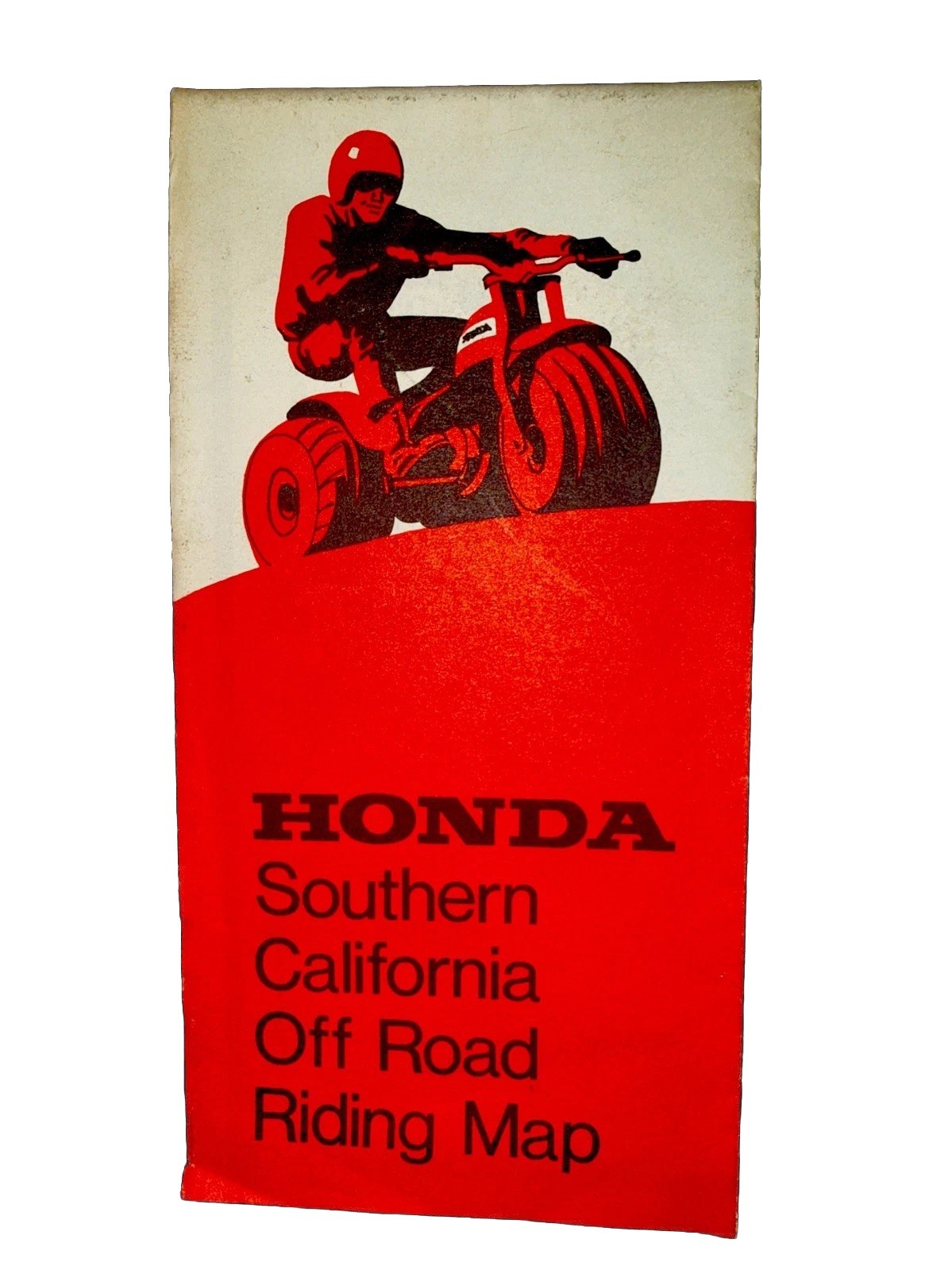 Vintage 1971 Honda ATC Southern California Off Road Riding Map ORV Pamphlet Am