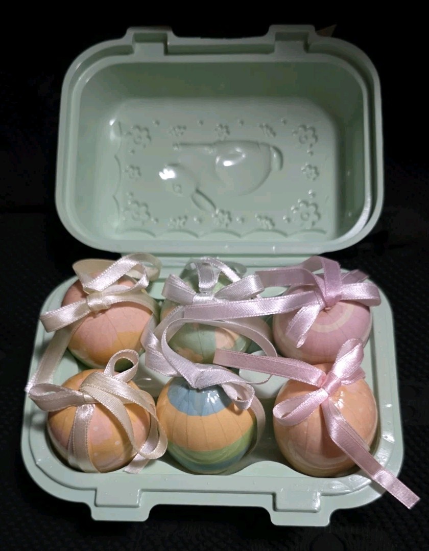 Vintage Easter Egg Ornaments Avon Gift Set Collection Easter Basket Bunny 2000 Vintage Easter Egg Ornaments Avon Gift Set Collection Easter Basket Bunny 2000