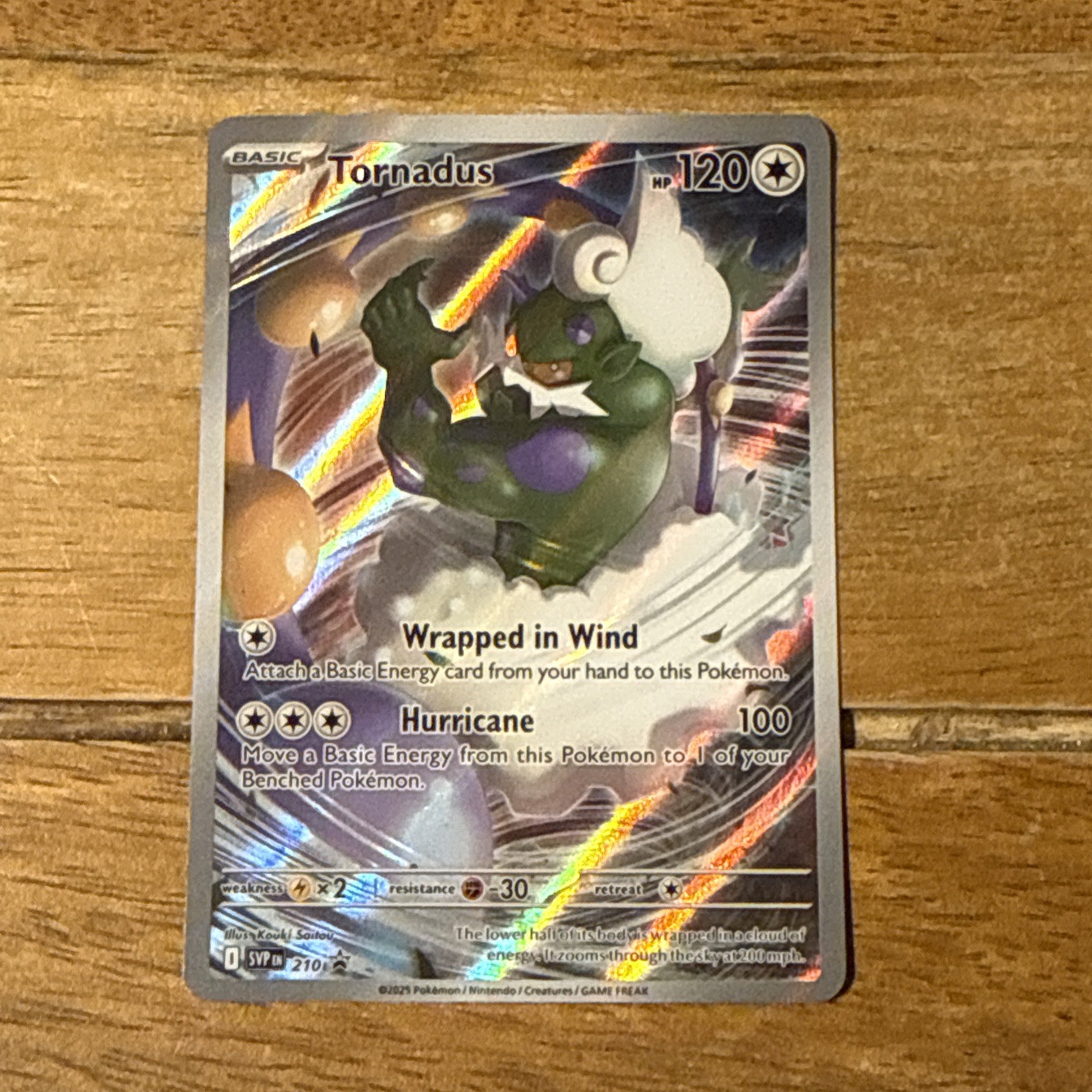 Tornadus SVP210 Scarlet Violet White Flare Black Star Promo Near Mint Tornadus SVP210 Scarlet Violet White Flare Black Star Promo Near Mint