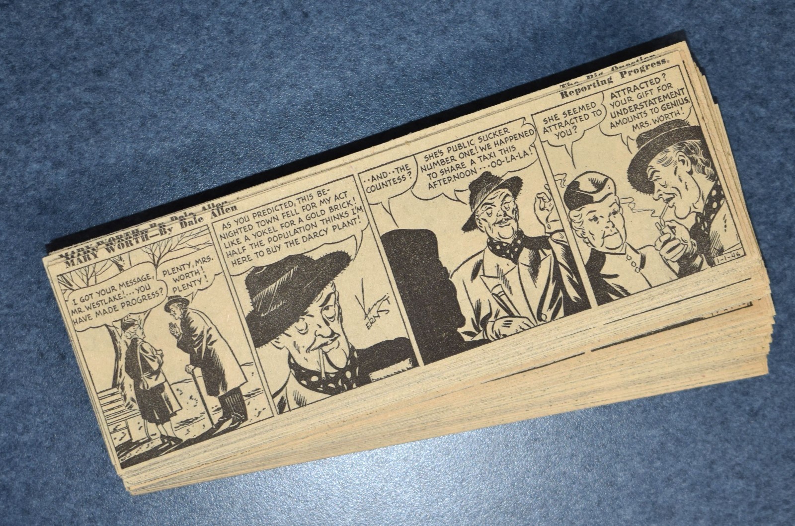 MARY WORTH (1946) - Set of 311 Daily Newspaper Comics - by DALE ALLEN & KEN ERST